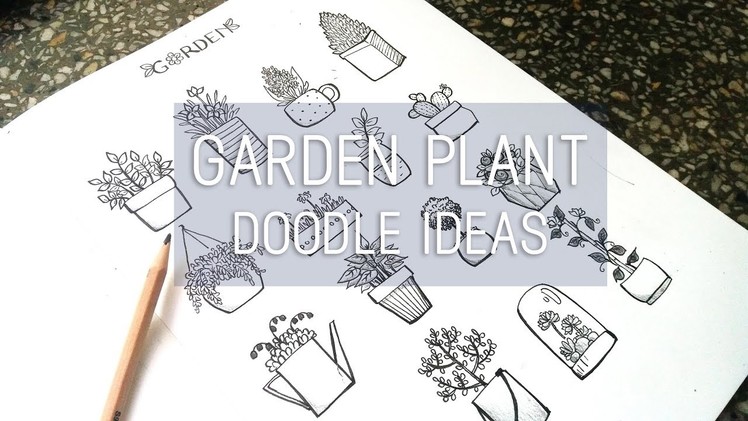 Garden Plant Doodles - Quick and Easy Drawing Tutorial