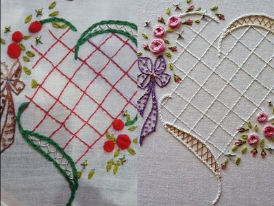 Hand embroidery Bordado a mao floower stitching designs by humaria arts