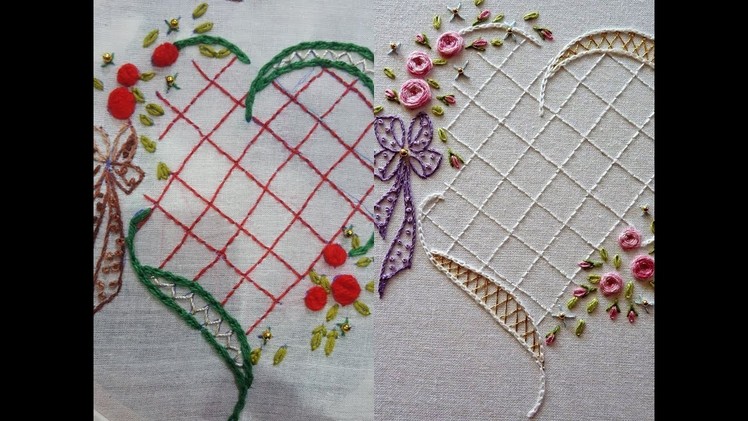 Hand embroidery Bordado a mao floower stitching designs by humaria arts