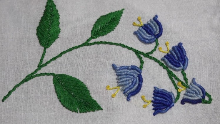 Hand Embroidery : Brazilian Embroidery : Bullion Knotted Stitch