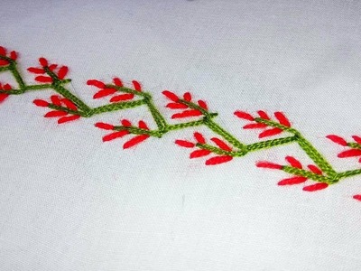 Hand embroidery. embroidery stitches tutorial for beginners. by nakshi katha.