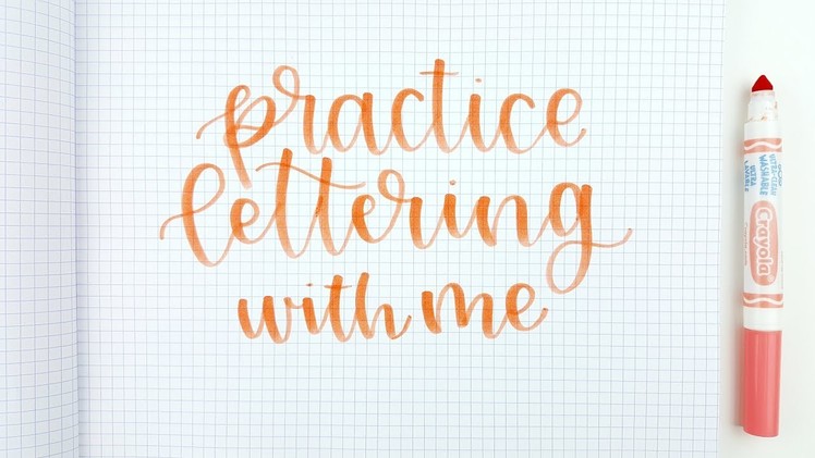 Handlettering Practice Ideas for Beginners with Brush Pens | How to Hand Letter | Letter With Me!