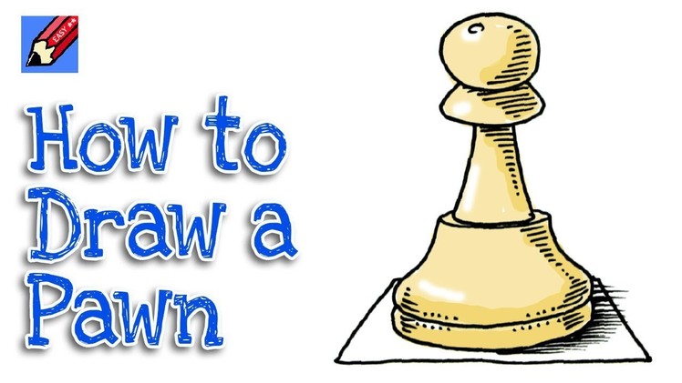 How to Draw a 3D Chess Pawn Real Easy