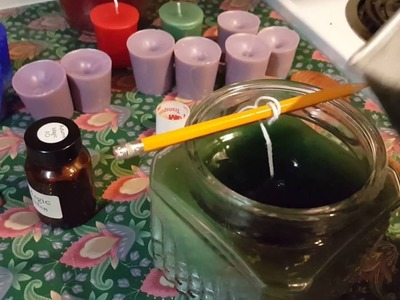 How to fix the sunken in wax on a candle