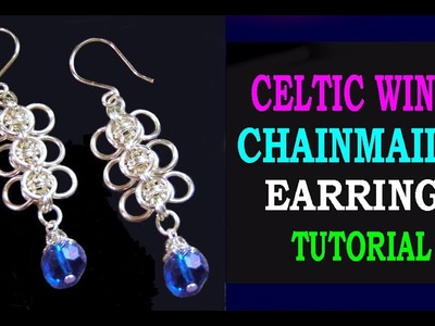 HOW TO MAKE A PAIR OF CELTIC WINGS CHAINMAILLE EARRINGS