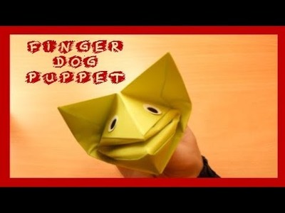 How To Make A Paper Finger Puppet Dog