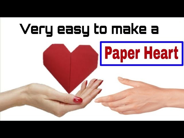How to make a paper heart - folding | Origami paper heart