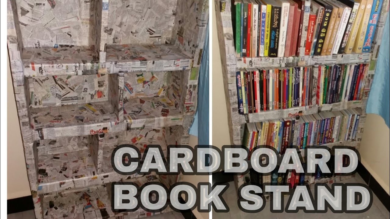 How To Make Cardboard Bookshelf Diy By Master Arts 8641