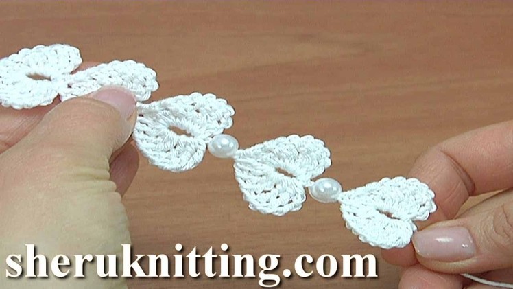 How to Make  Crochet Cord with Heards  Tutorial 175