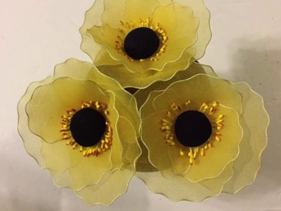 How to make nylon stocking flowers - Poppy V2.0