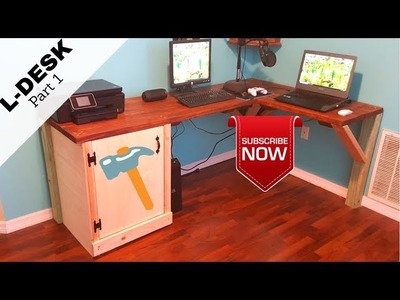 L Shapped Desk | Corner Desk | DIY Office Desk | Part 1