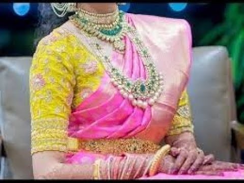 Latest Bridal Pattu Saree Blouse Designs | Designer Saree Blouses Hand Designs. 