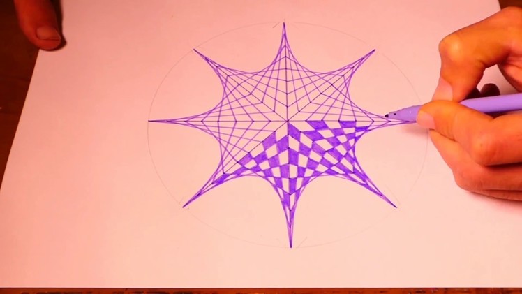 Learn To Paint Octagon Geometric Art | Spirograph Pattern Tutorial