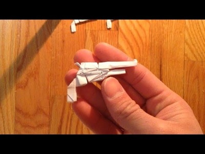 Origami colt army model 1860 revolver
