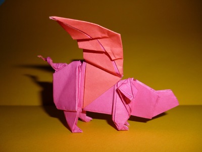 Origami winged pig Instructions (Joseph Wu)