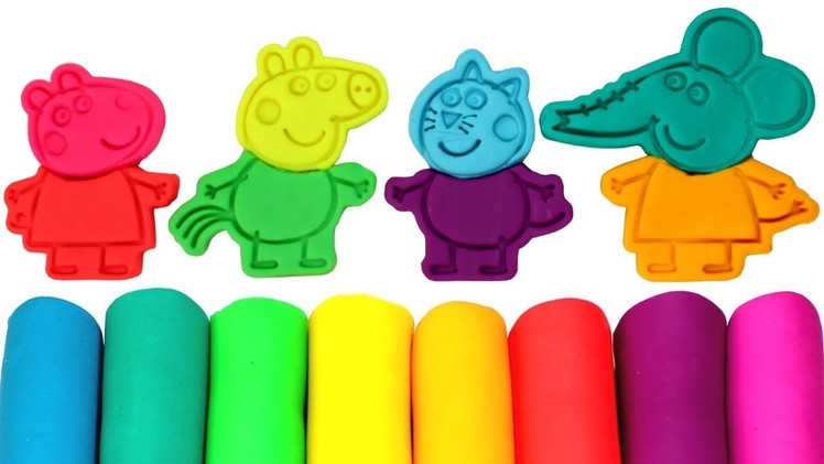 Peppa Pig Wrong Heads with Play Doh Molds Peppa and Friends Modelling Clay Creative Fun for Kids