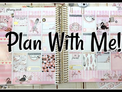 Plan With Me! | Swan Love | Erin Condren Life Planner
