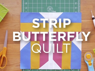 Quilt Snips Mini Tutorial - Strip Butterfly