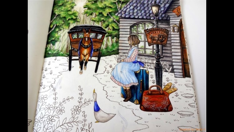 ROMANTIC COUNTRY the third tale | Carriage Part 2 | color TUTORIAL | Prismacolor