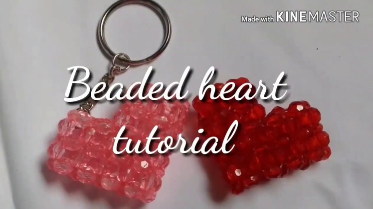 Simple and easy beaded heart ❤ ❤ tutorial