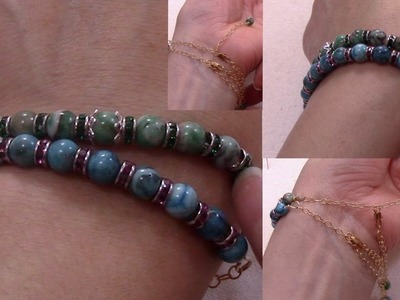 Simple Bracelet (Stringing and Wire work)