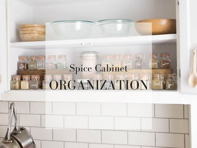 Spice Cabinet Organization Ideas | Minimalist Kitchen