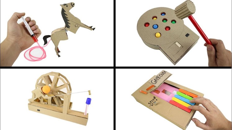 Top 4 Amazing ideas from Cardboard at Home