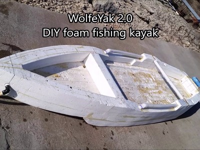 WolfeYak 2.0 DIY foam fishing kayak