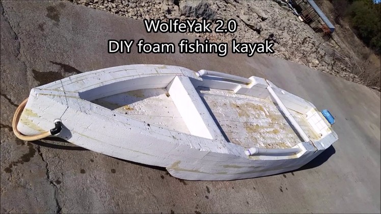 WolfeYak 2.0 DIY foam fishing kayak