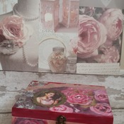 Wooden decoupage box, original gift, gift for woman, gold, handmade, 2017, gift, unique, wooden box.