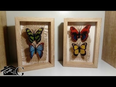 (£1) Pondland Craft: Butterfly Frames Spring Home Decor DIY