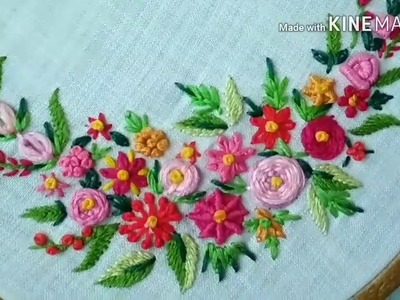 181-Flowers from basic embroidery stitches(Hindi.Urdu)