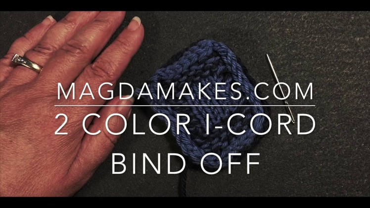 2 Color iCord Bind Off