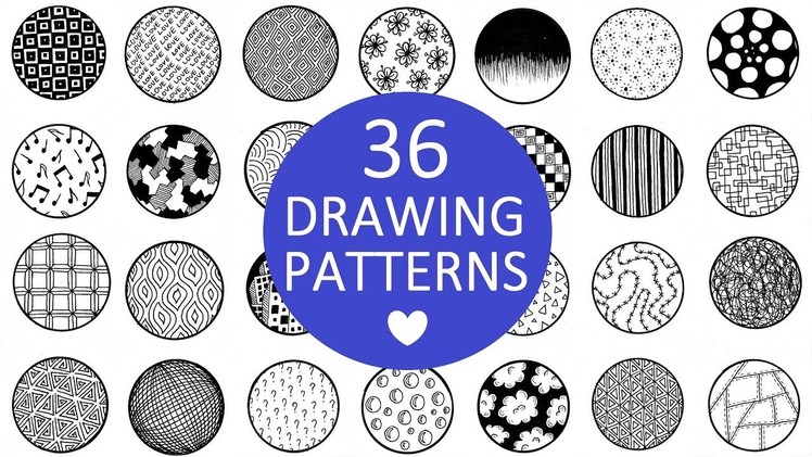 36 ZENTANGLE DRAWING PATTERNS | SOLLOMIO