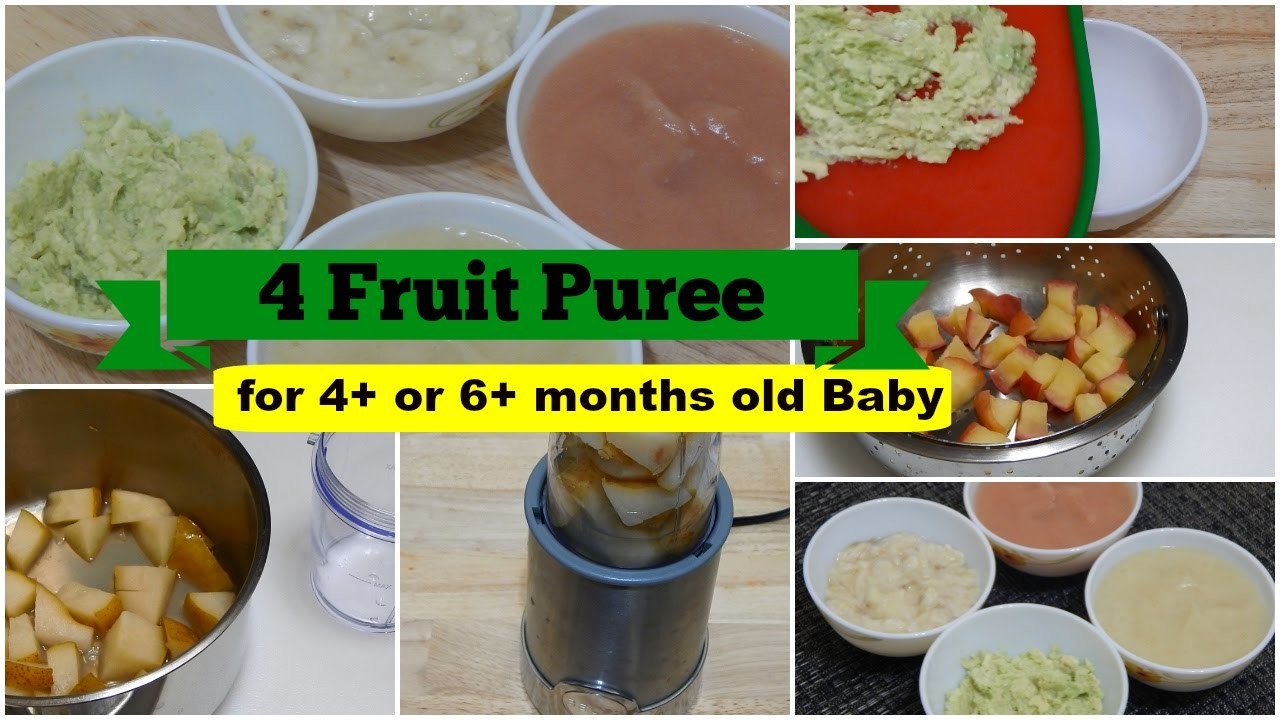 4-fruit-puree-for-4-or-6-months-baby-l-healthy-baby-food-recipe-l