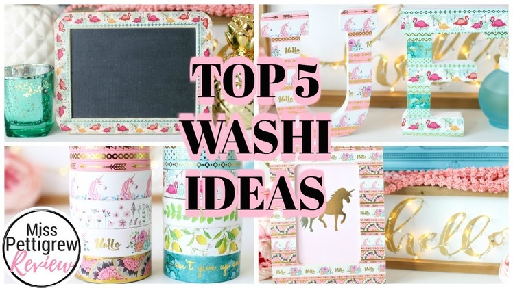 5 EASY DIY WASHI TAPE CRAFTS: What is Washi Tape used for?