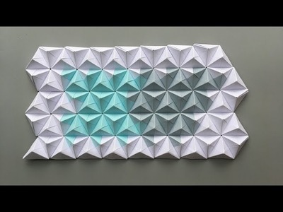 ABC TV | How To Make 3D Origami Wall From Paper - Craft Tutorial
