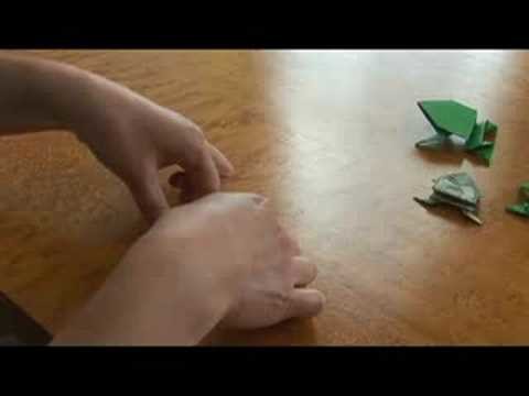 Advanced Origami Folding Instructions : Origami Jumping Frog Legs