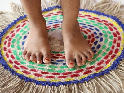 Amazing! Doormats Making Idea | How To Make Doormats Using jute Rug - DIY Handmade Doormat #NR-205
