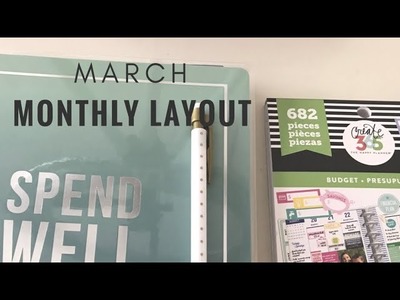 Budget Planner: March Monthly Layout