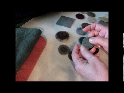Cee and Colleen's Penny Rug Class  Felting Wool
