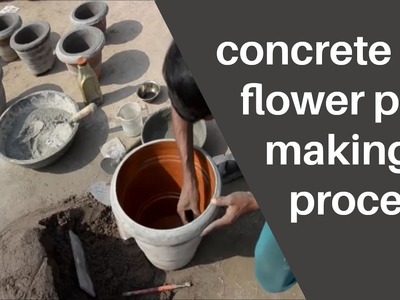 Concrete Flower Pot Making Process