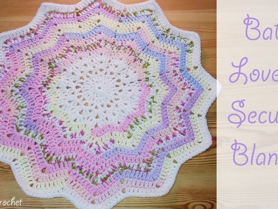 Crochet: 12 Point Star Baby Lovey. Security Blanket