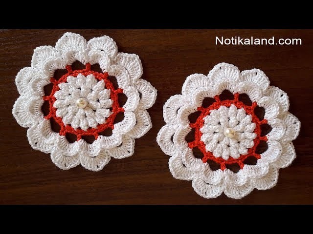 Crochet flower Tutorial  EASY