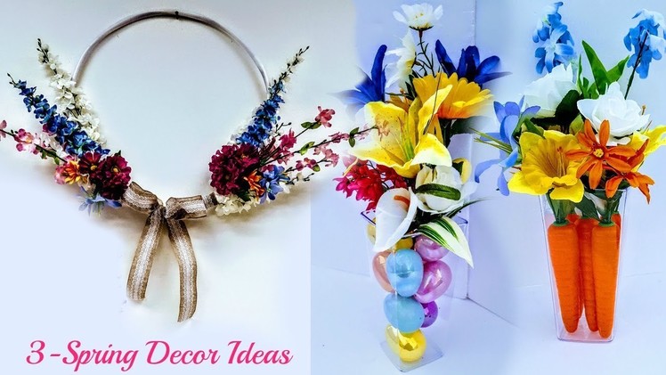 DIY Dollar Tree 3 Spring Decor Ideas EASY, FAST & Beautiful . Spring Wreath