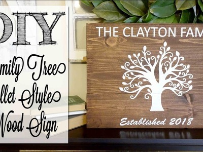 DIY Family Tree Pallet Style Wood Sign
