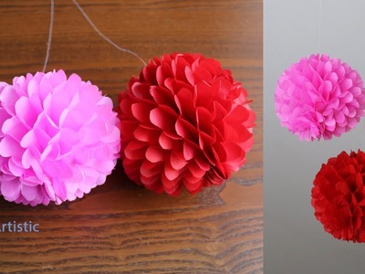 DIY - Hanging Paper  Ball  - Paper craft - Handmade