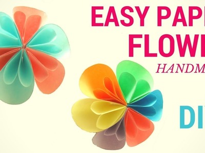 DIY Paper 3D Spring Flowers - Making Paper Flowers  - Hand made