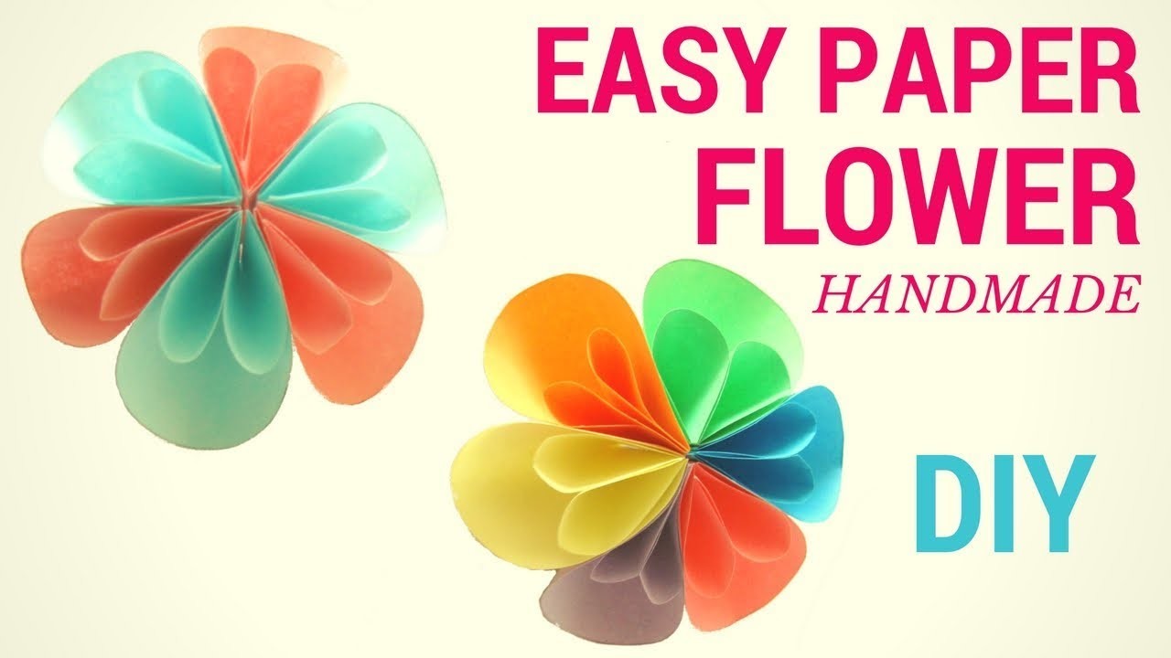 DIY Paper 3D Spring Flowers - Making Paper Flowers  - Hand made