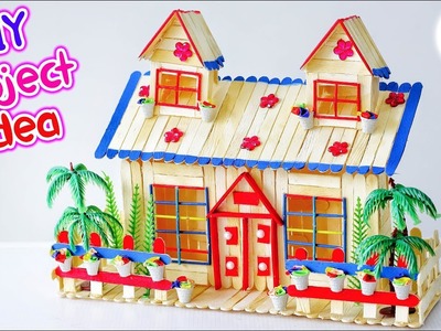 DIY Popsicle Stick House building | Kids Crafts | Artkala 430